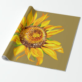 Regalo Papel de envolvimiento de Boda de girasol