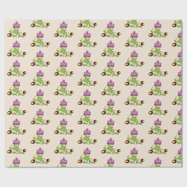 Regalo Papel de envolvimiento de Boho Floral 60 (Superficie plana)