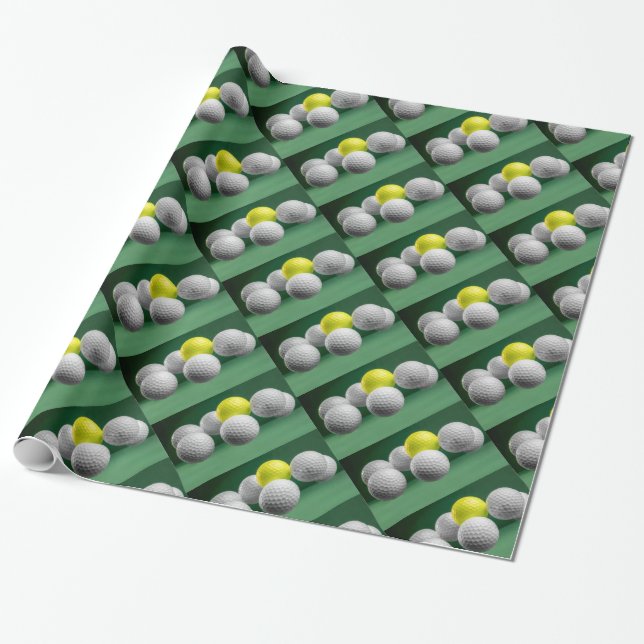 Regalo Papel de envolvimiento de bolas de golf flotantes (Desenrollado)