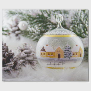 Regalo Papel de envolvimiento de bolas para navidades