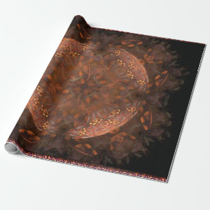 Regalo Papel de envolvimiento de brillo de cobre dorado