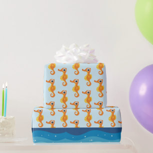 Regalo Papel de envolvimiento de caballitos de mar