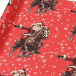 Regalo Papel de envolvimiento de caballos en Santa Occide