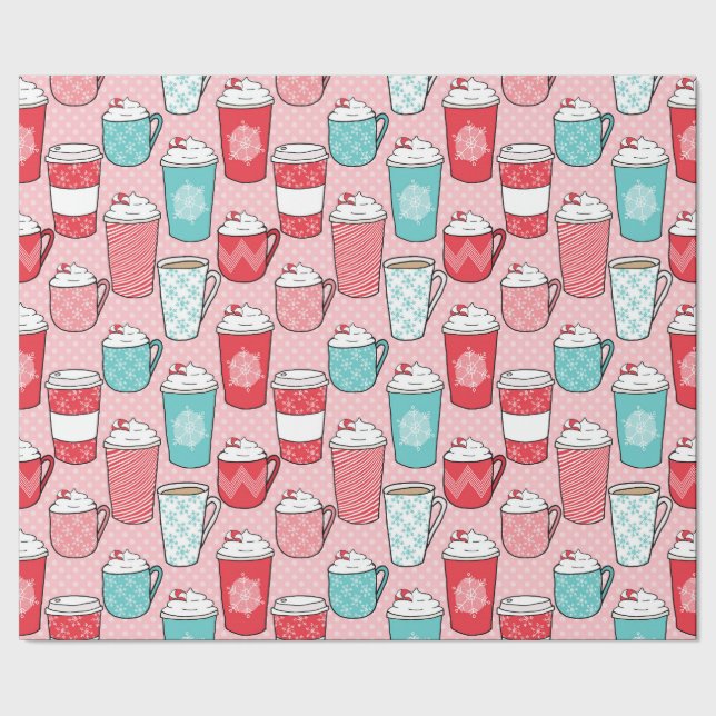 Regalo Papel de envolvimiento de café tardío en invierno (Costura)