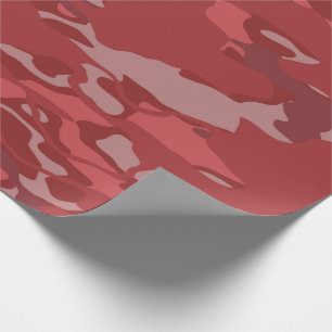 Regalo Papel de envolvimiento de camo rojo