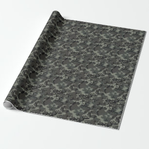 Regalo Papel de envolvimiento de camuflaje gris