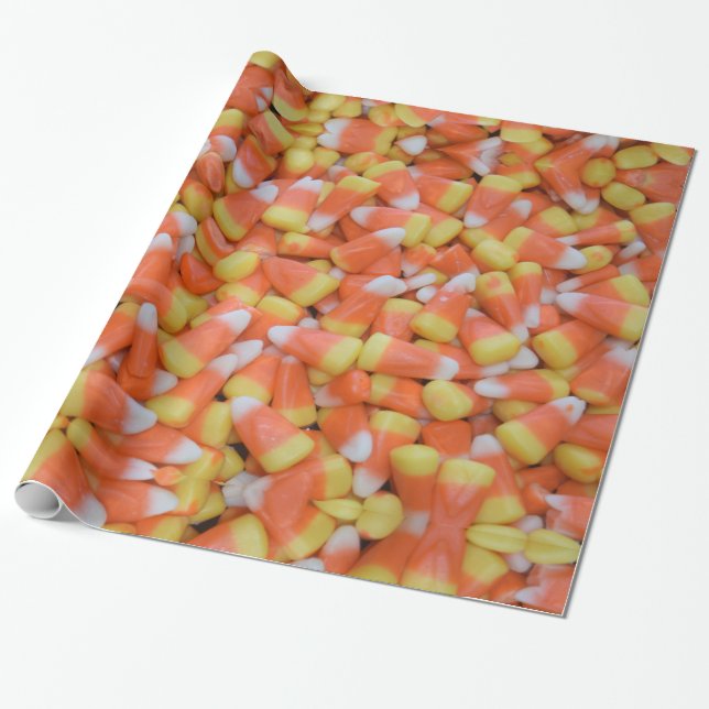 Regalo Papel de envolvimiento de Candy Corn (Desenrollado)