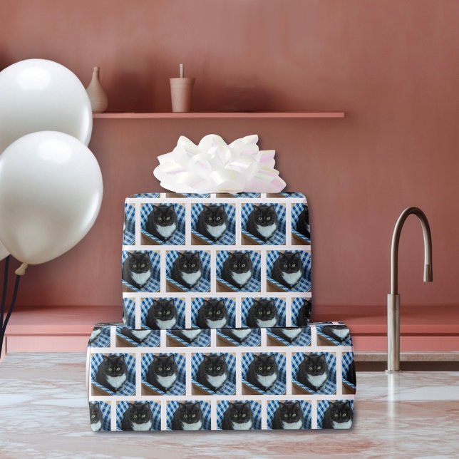 Regalo Papel de envolvimiento de Cat Mom Lover (Subido por el creador)