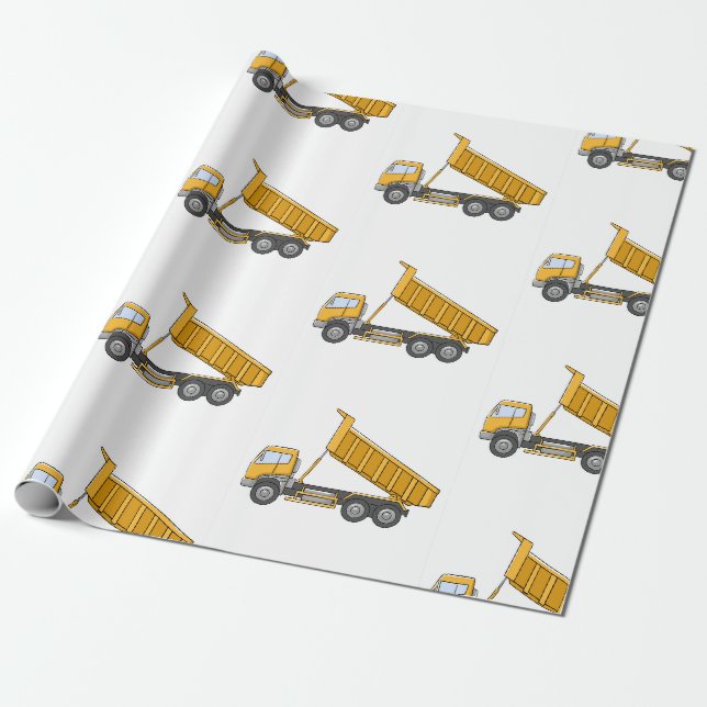 Regalo Papel de envolvimiento de chaqueta amarilla de cha (Desenrollado)