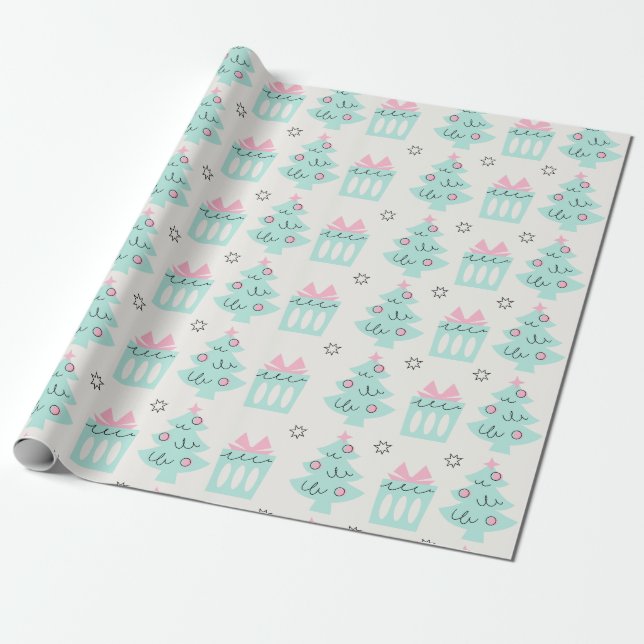 Regalo Papel de envolvimiento de charme de vacaciones (Desenrollado)