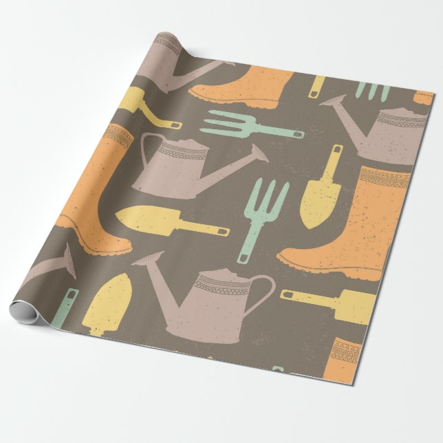 Regalo Papel de envolvimiento de chispas de jardín rústic (Desenrollado)