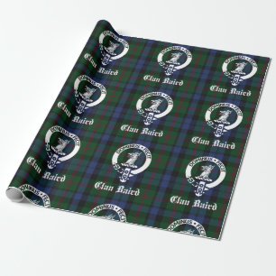 Regalo Papel de envolvimiento de Clan Baird Tartan Escudo
