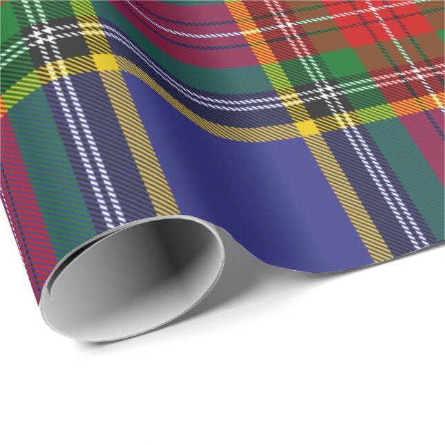 Regalo Papel de envolvimiento de Clan MacBeth Tartan (Esquina del rollo)