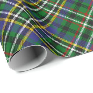 Regalo Papel de envolvimiento de Clan Scott Green Tartan