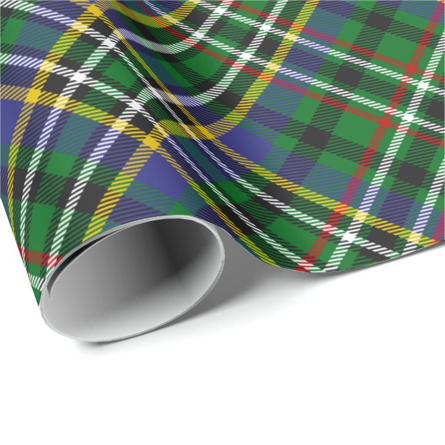 Regalo Papel de envolvimiento de Clan Scott Green Tartan (Esquina del rollo)