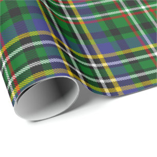 Regalo Papel de envolvimiento de Clan Scott Green Tartan