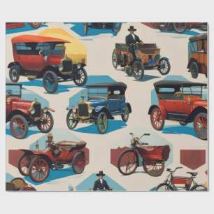 Regalo Papel de envolvimiento de coches de época