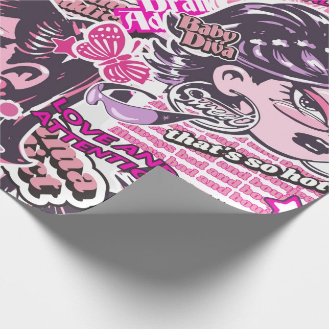 Regalo Papel de envolvimiento de colchón de adicto al dra (Esquina)