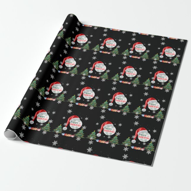 Regalo Papel de envolvimiento de colección de nieve navid (Desenrollado)