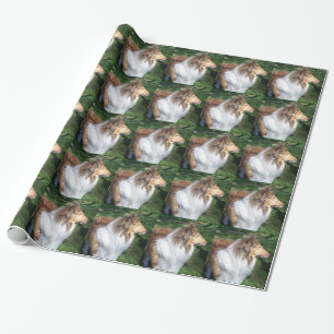 Regalo Papel de envolvimiento de collie para la tabla rou