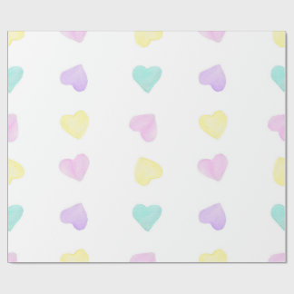 Regalo Papel de envolvimiento de color de agua Heartz Pas
