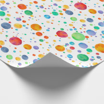 Papel de envolvimiento de color del punto de polka