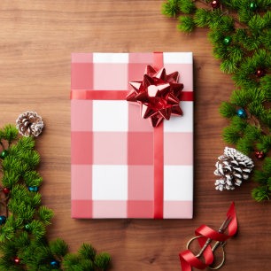Regalo Papel de envolvimiento de color rojo y blanco para