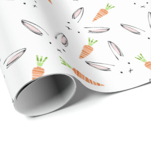 Regalo Papel de envolvimiento de conejo conejo y zanja