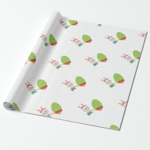 Regalo Papel de envolvimiento de conejo de Pascua