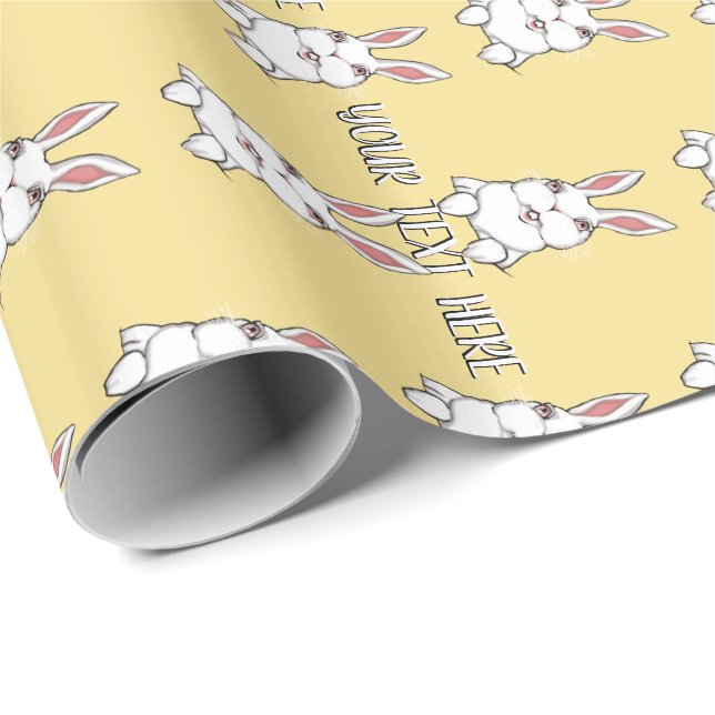 Regalo Papel de envolvimiento de conejo de Pascua (Esquina del rollo)
