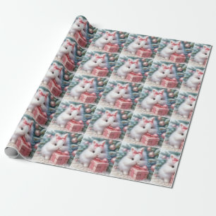 Regalo Papel de envolvimiento de conejo para navidades