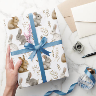Regalo Papel de envolvimiento de consolas y follaje