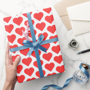 Regalo Papel de envolvimiento de corazón rojo - Envoltura