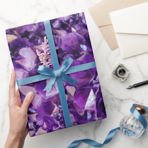 Regalo Papel de envolvimiento de cristal morado