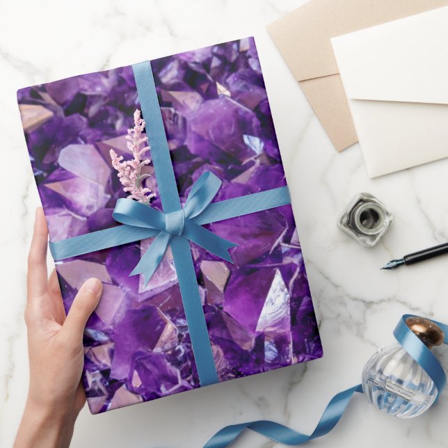 Regalo Papel de envolvimiento de cristal morado (Regalar)