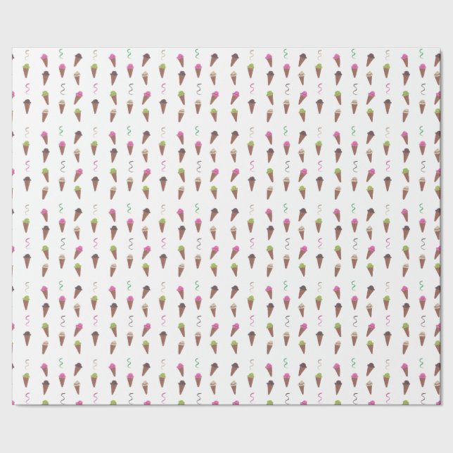 Regalo Papel de envolvimiento de cumpleaños de crema de h (Costura)