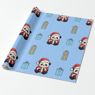 Regalo Papel de envolvimiento de cumpleaños de Cute Panda