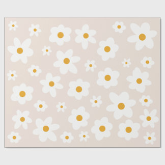 Regalo Papel de envolvimiento de cumpleaños de Daisy