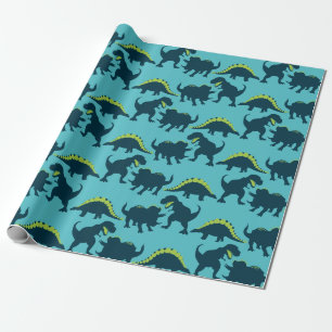 Regalo Papel de envolvimiento de cumpleaños de dinosaurio