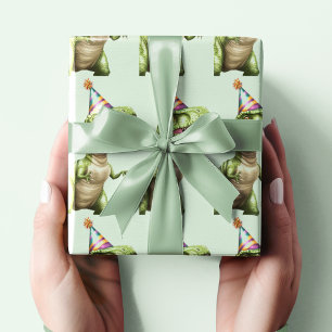 Regalo Papel de envolvimiento de cumpleaños de dinosaurio