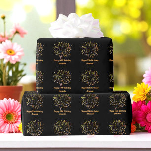 Regalo Papel de envolvimiento de cumpleaños de fuegos art