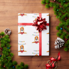 Regalo Papel de envolvimiento de cumpleaños de Hound Bass