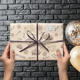 Regalo Papel de envolvimiento de cumpleaños de la Expedic