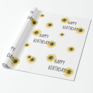Regalo Papel de envolvimiento de cumpleaños feliz de gira