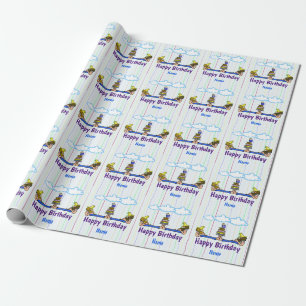 Regalo Papel de envolvimiento de cumpleaños feliz de Hill