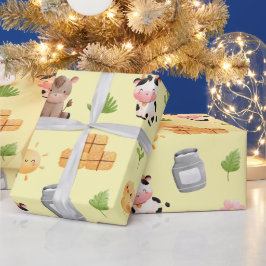 Regalo Papel de envolvimiento de cumpleaños para animales