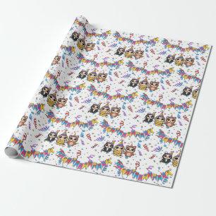 Regalo Papel de envolvimiento de cumpleaños para animales