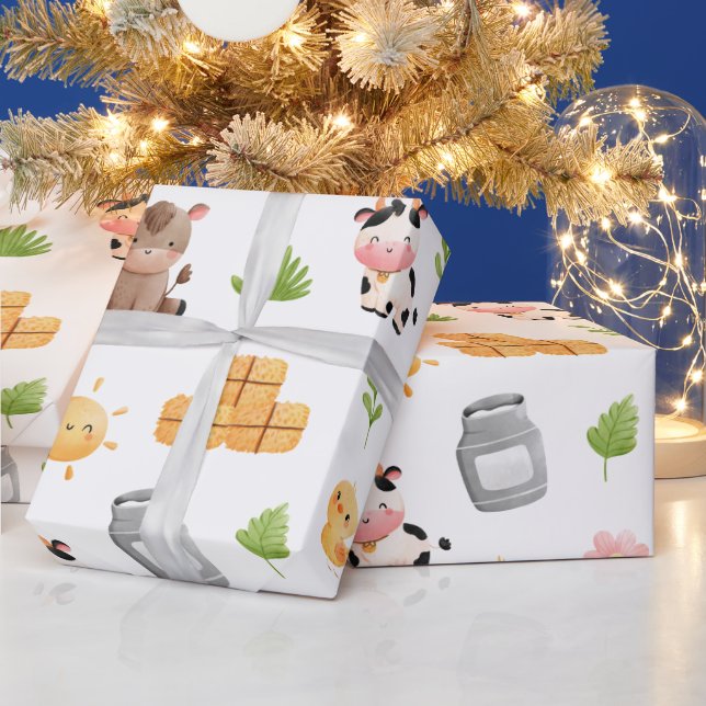 Regalo Papel de envolvimiento de cumpleaños para animales (Vacaciones)