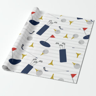 Regalo Papel de envolvimiento de Cute Golf