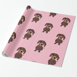 Regalo Papel de envolvimiento de Dachshund de salchicha r
